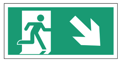 Emergency Escape 2 Safety Escape Sign