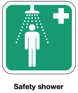 First Aid Safety Sign 1 Security Shower Safety Sign