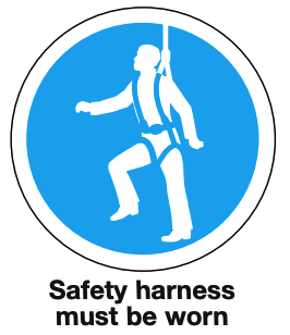 Mandatory Safety Signage 7 Mandatory Safety Sign Harness