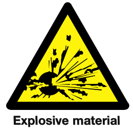 Safety Signage_warning_2 Warning Safety Sign - Explosive