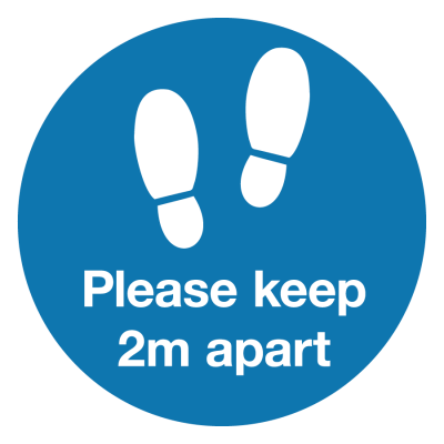 Please keep 2m apart