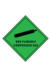 Non Flammable Compressed Gas Sign