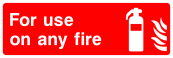 For Use On Any Fire Sign - Wide