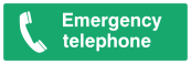 Emergency Telephone Sign - Wide
