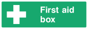 First Aid Box Sign - Wide
