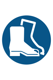 Wear Safety Boots Floor Sticker