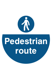 Pedestrian Route Floor Sticker