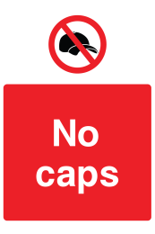 No Caps Sign