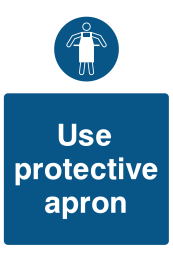 Use Protective Apron Sign