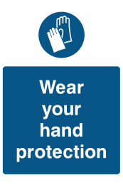 Wear Your Hand Protection Sign