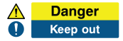 Danger Keep Out Sign - Wide