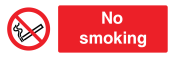 No Smoking Sign - Wide