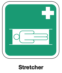 Stretcher Safety Sign