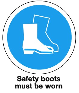 Mandatory Safety Sign Safety Boots