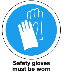 Mandatory Safety Sign Gloves