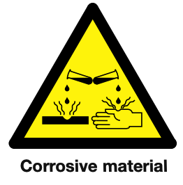 Warning Safety Sign - Material