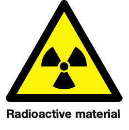 Warning Safety Sign - Radioactive